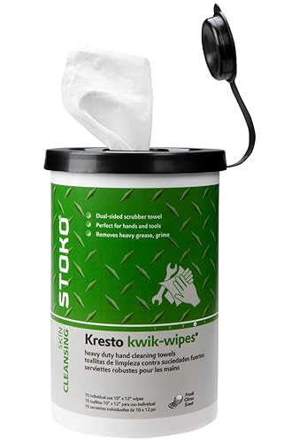 Stoko Kresto Kwik Wipes (70 Ct) Heavy Duty Hand Cleaning Towels