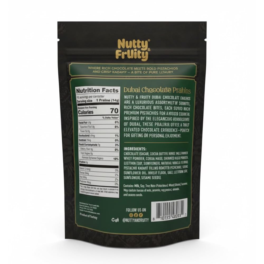 Nutty And Fruity Eb Chocolate Dubai Balls, 7 oz