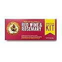 Crackerology Red Wine & Rosemary Gourmet Artisan Snack Kits, 20 Count Crackers Plus Toppings, Easy & Simple Ready-to-Eat, Appetizer For Charcuterie
