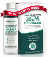 Think Crucial Super Concentrate Bottle Washer Descaler - 72 Uses - 50% Citric Acid Formula - Liquid Baby Bottle Washer Cleaner - Compatible