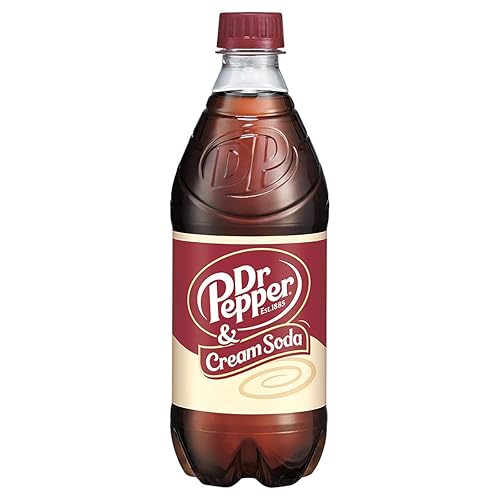 Dr Pepper Cream Soda, 20 oz 24 Pack