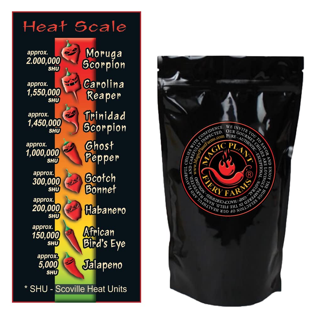 Red Rocoto (Manzano) Chili Pepper Flakes by Magic Plant, 1Lb (16 Oz) Bulk - 30K-100K SHU | Fruity Sweet Heat | Peruvian Red Chili for South American