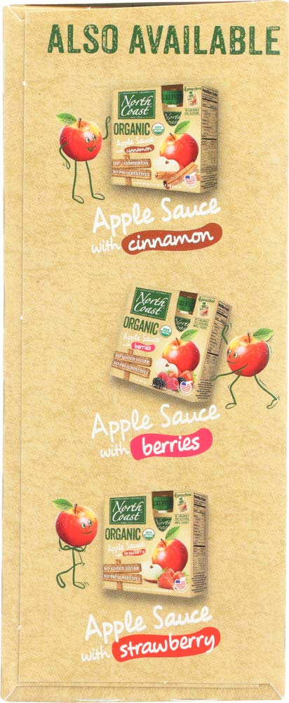 North Coast Organic Apple Sauce 4ct Pouches (Pack of 4)4
