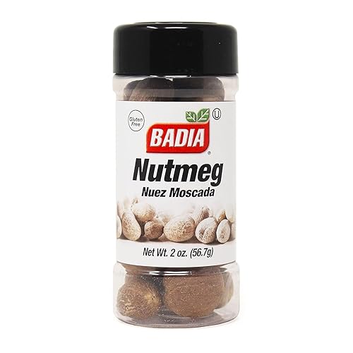 Badia Whole Nutmeg, 2 oz - Ideal for Baking, Cooking Sweet & Savory Dishes - Aromatic & Flavorful Spice
