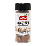 Badia Whole Nutmeg, 2 oz - Ideal for Baking, Cooking Sweet & Savory Dishes - Aromatic & Flavorful Spice