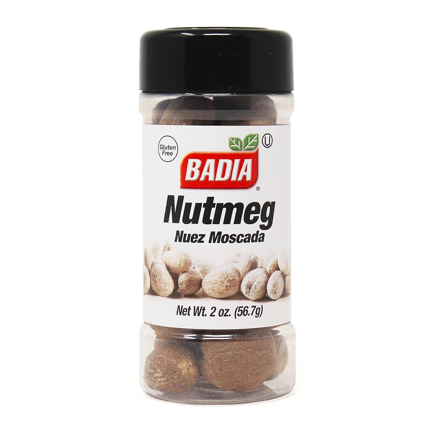 Badia Whole Nutmeg, 2 oz - Ideal for Baking, Cooking Sweet & Savory Dishes - Aromatic & Flavorful Spice