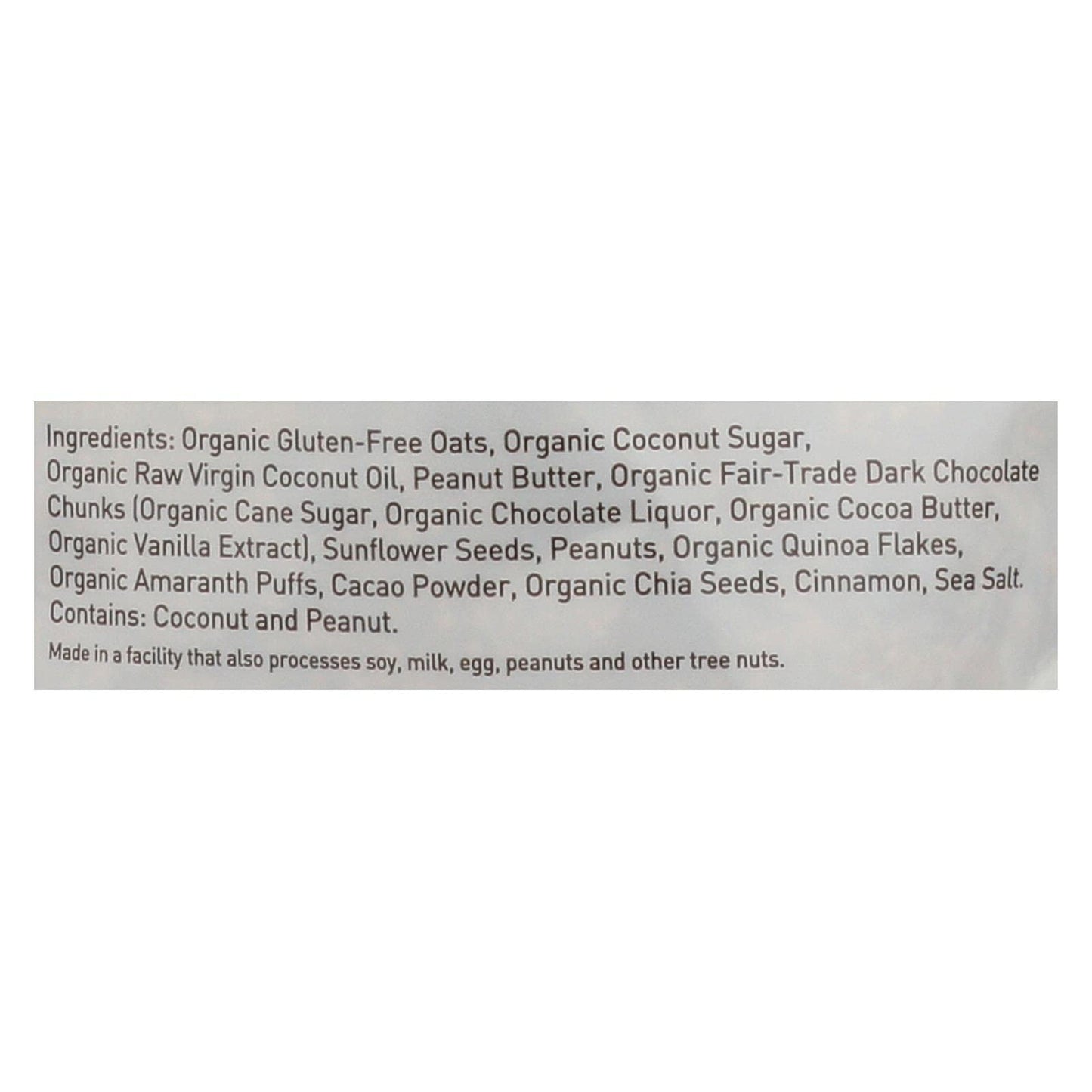 PURELY ELIZABETH, Nut Butter Granola,Chocolate Sea Salt and Peanut Butter, Pack of 6, Size 10 OZ - No Artificial Ingredients Dairy Free Gluten Free