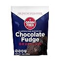 Gluten Free Fudge Brownie Baking Mix by The Grain Free Baker- Vegan & Gluten Free - Low Carb - Top 8 allergen free - Healthy and Natural Ingredients - 13 Oz