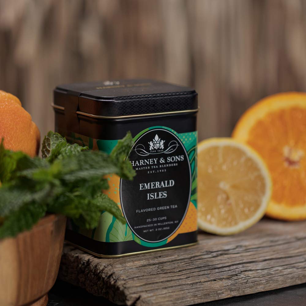 Harney & Sons Emerald Isles Green Tea, Assam, 3 Ounce