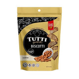 Tutti Gourmet Gluten Free Almond Biscotti, 9.9 oz (283g) Resealable Cookie Bag - Vegan and Halal Snacks