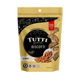 Tutti Gourmet Gluten Free Almond Biscotti, 9.9 oz (283g) Resealable Cookie Bag - Vegan and Halal Snacks