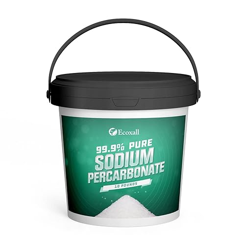 Ecoxall Sodium Percarbonate, 99.9% Pure Oxygen Bleach Powder, Laundry Stain Remover, Whitener, and Detergent Booster, Dishwasher Cleaner