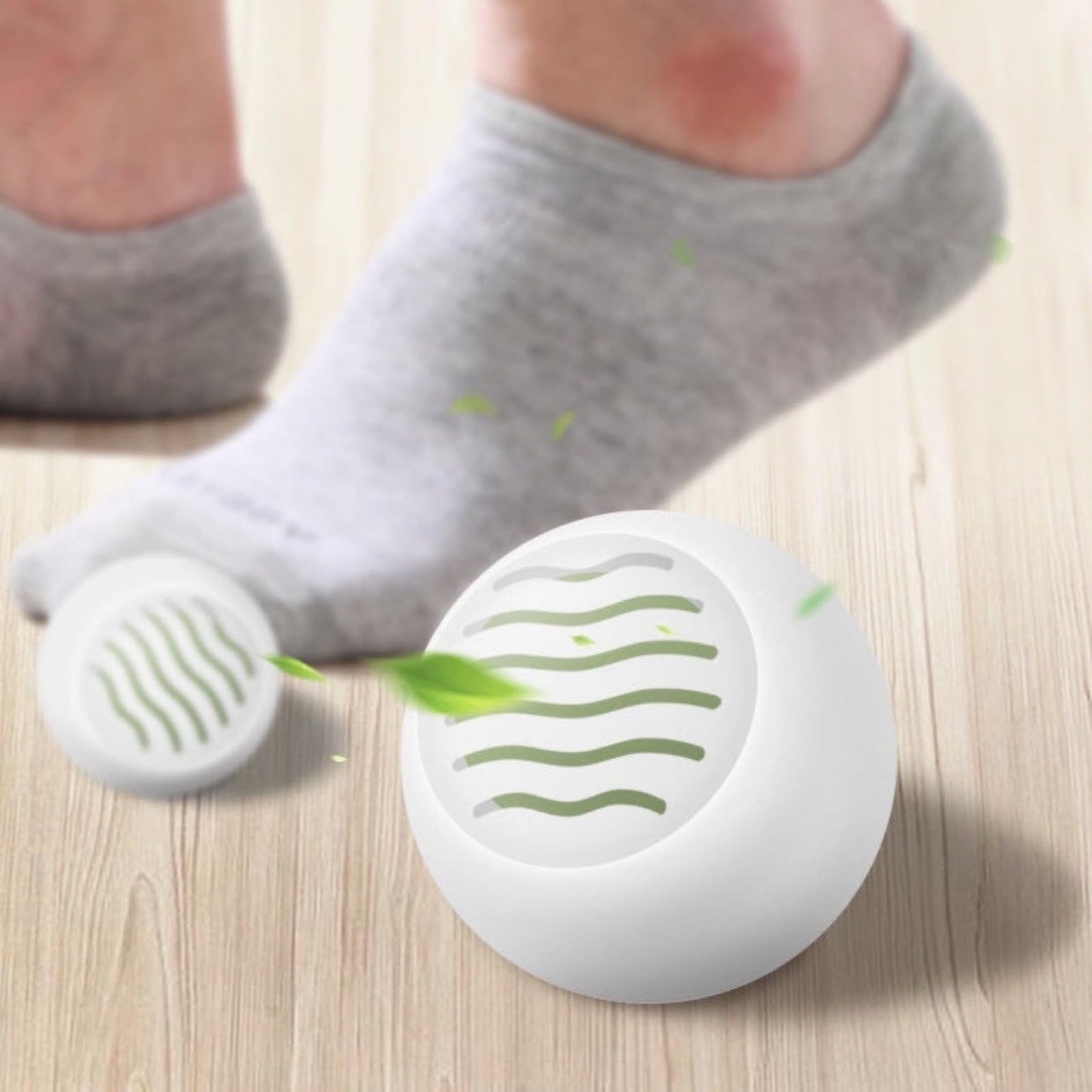 6-pack shoe and sock deodorizing ball with long-lasting jasmine fragrance, suitable for shoes, shoe cabinets, and sports shoes to remove odors