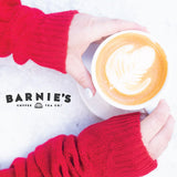 BARNIE'S COFFEE TEA Santa's White Christmas Ground Coffee with Smooth Coconut, Caramel, and Warm Vanilla Flavors, Medium Roasted Arabica Coffee Beans