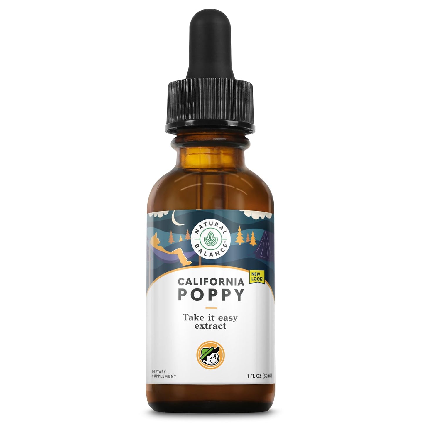 Natural Balance California Poppy Extract Herbal Supplement | 1oz