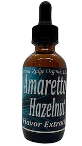 Amaretto Hazelnut Flavor Extract Organic 2 oz - Water Soluble, Sugar Free Flavor Drops for Coffee, Baking, Drinks, Ice Cream, Natural Food Grade