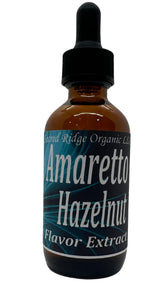 Amaretto Hazelnut Flavor Extract Organic 2 oz - Water Soluble, Sugar Free Flavor Drops for Coffee, Baking, Drinks, Ice Cream, Natural Food Grade