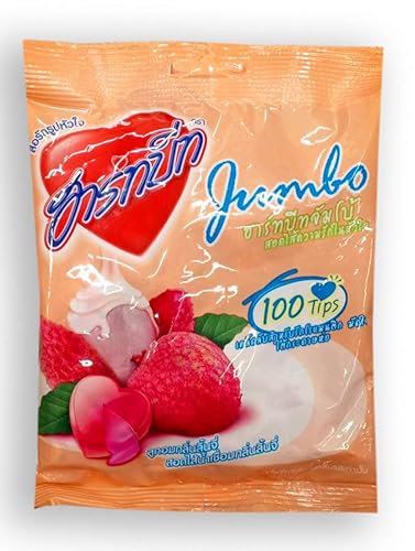 Lychee Flavored Jumbo Candy With Lychee syrup 125 g. // Ship By Benjawan Shop