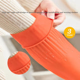 Vsootal 3 Pairs Household Extra Long Kitchen Gloves for Washing Dishes?20.05inches Rubber Cleaning Gloves?Reusable Latex Living Wash Gloves?Long