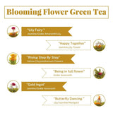 LWXLJMJZC?12 Unique Varieties Blooming Green Tea Ball | Jasmine Flowering Tea | Individual Pack with Flowers?Gifts For Tea Lovers