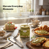 Oh! Crema Premium Italian Pistachio Cream Spread - 200g Authentic Crema di Pistacchio Made with 100% Italian Pistachios - Gourmet Sweet Nut Butter