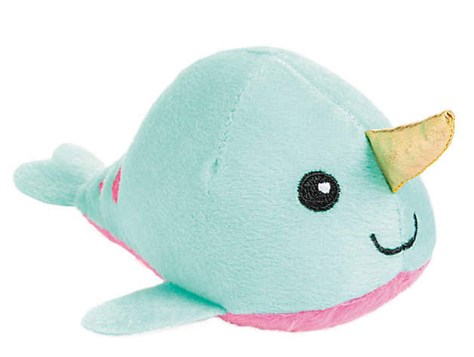 Gift Valentine - 3 Pc Valentines Candy Gift Set - Valentine Narwhal Plush Friend with 1.75 oz Chocolate Heart Candy and Conversation Hearts