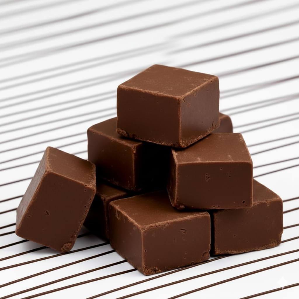 Valley Fudge Chocolate Fudge Half Pound | Fresh Artisan Fudge | Made with Real Wisconsin Butter | Handmade Small Batch | 8 oz Pack