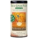 The Republic of Tea - Decaf Ginger Peach Black Tea, Tin of 50 Bags