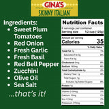 Gina’s Skinny Italian Veggie & Garlic Primavera, 2-Pack (Two 24 oz Jars) | No Sugar Added, Low Carb, Keto & Gluten Free Pasta Sauce | Clean