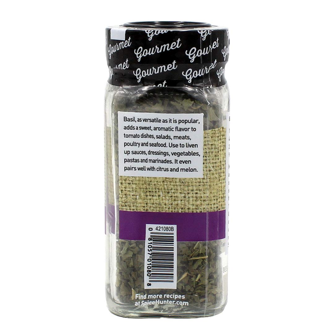 The Spice Hunter California Basil, Leaves, 0.3 Ounce (Pack of 48)