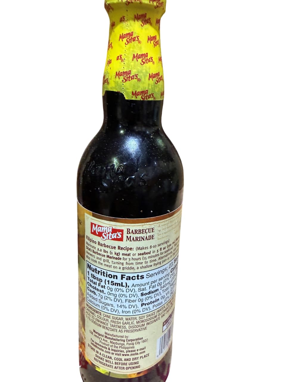 Mama Sitas Barbecue Marinade - 11.83 fl. oz (Pack of 2)