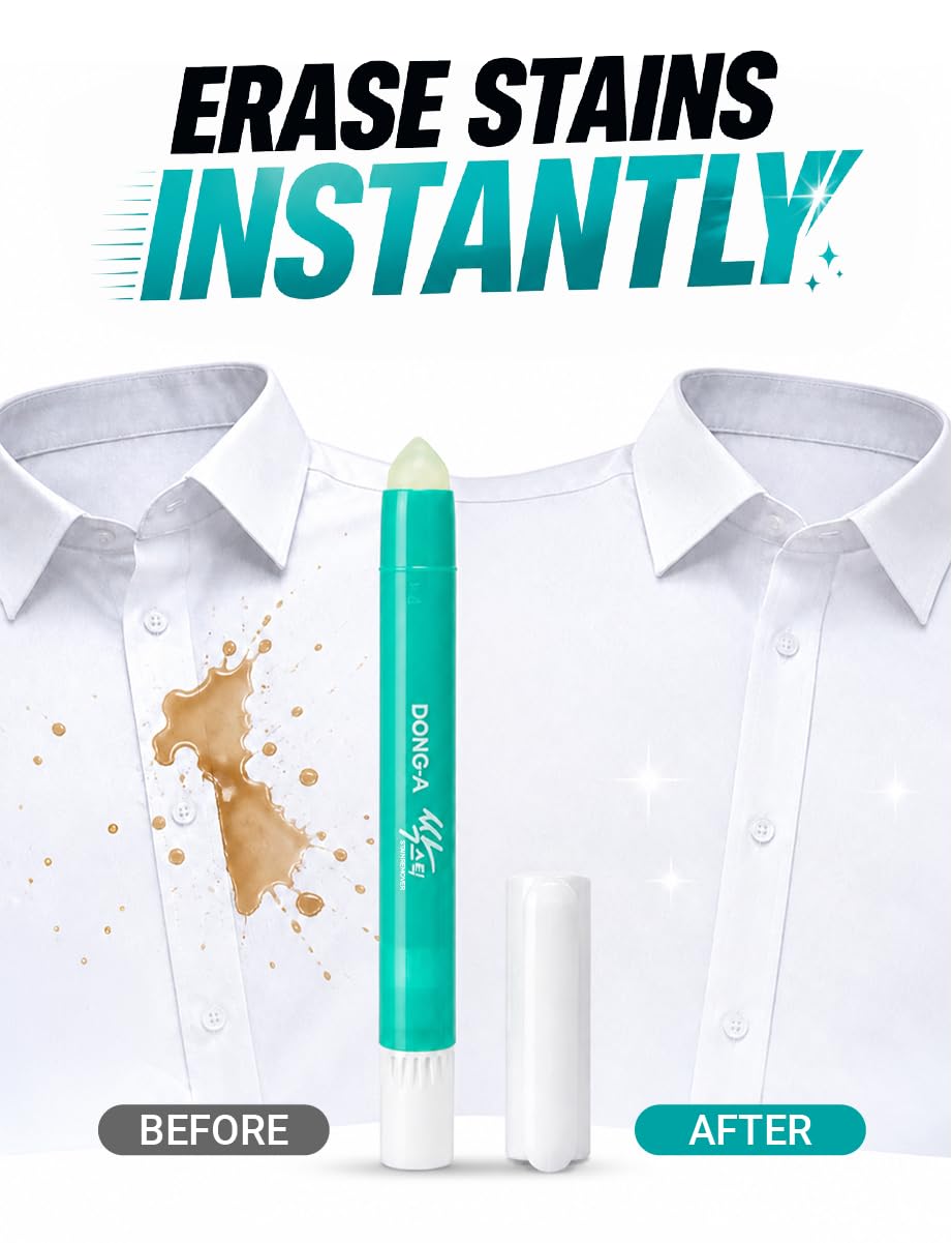 Easy-to-Use Stain Remover Stick for Everyday Use - Quick Laundry Spot Cleaner, Travel-Friendly Solid Formula (1 Count)