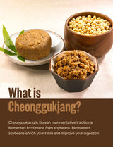 FARMER QUEEN Korean Traditional Fermented Soybean Powder 17.6oz - Nattokinase Source Cheonggukjang Powder Soy Bean Natto Powder, 500.0 grams, 17.6