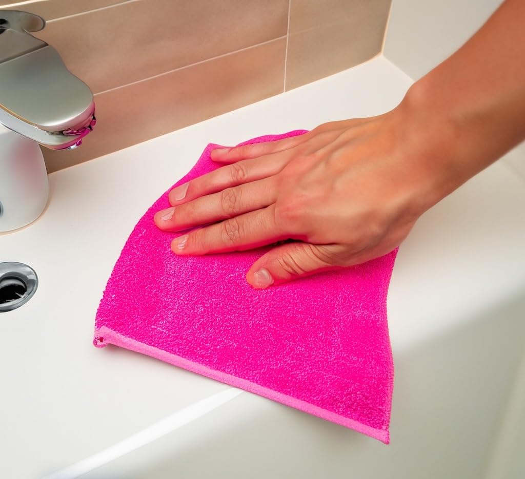 generic Microfiber Cleaning Cloth 12 Pieces Microfiber Cloths, Lint Free Cloths for Multiple-use, Powerful Dust Removal Cleaning Rags
