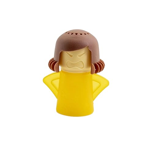 AINING Just Add Vinegar and Water (Yellow).Microwave Cleaner Steam Angry Mama Easily Cleans The Crud in Minutes. Fast Action Steam Kitchen Gadget