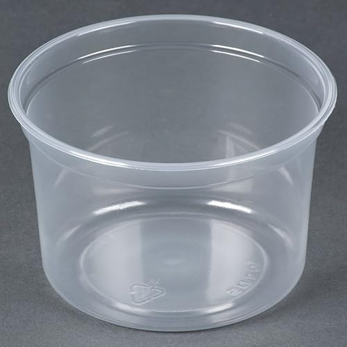 Solo MN16-0100 16 oz Translucent Polypro Plastic Deli Container (Case of 500)