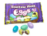 Candy Coated, Tootsie Roll Egg Shaped Candies, Perfect Easter Treats for Baskets or Hunts, 8 oz Bag
