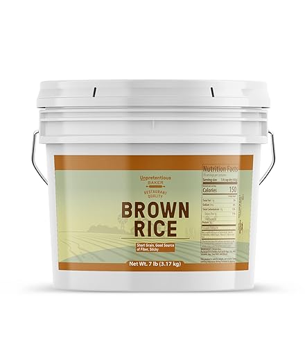Unpretentious Short Grain Brown Rice, 1 Gallon, Gluten Free, Vegan Friendly, Non GMO