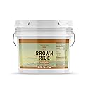 Unpretentious Short Grain Brown Rice, 1 Gallon, Gluten Free, Vegan Friendly, Non GMO