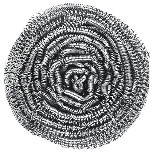 ABCO Products Extra Large Stainless Steel Sponge Scrubbers - 6 Pack - 50 gram