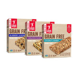 Caveman Foods Grain-Free Granola Bar Variety Pack - Coconut Cashew Blueberry Almond Cinnamon Raisin - 4 Count Box (Pack of 3)