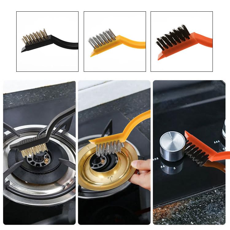 12Pcs Crevice Brushes for Cleaning Crevice Cleaning Brush Set Hard Bristle Crevice Cleaning Brush Supplies for Corner Sink Cup Teapot Bottle