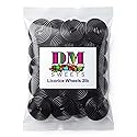 Black Licorice Wheels Candy 2 lb Bag - Soft Chewy Classic Twists Bulk Retro Snack Treats. Approximately 80 Wheels per Bag