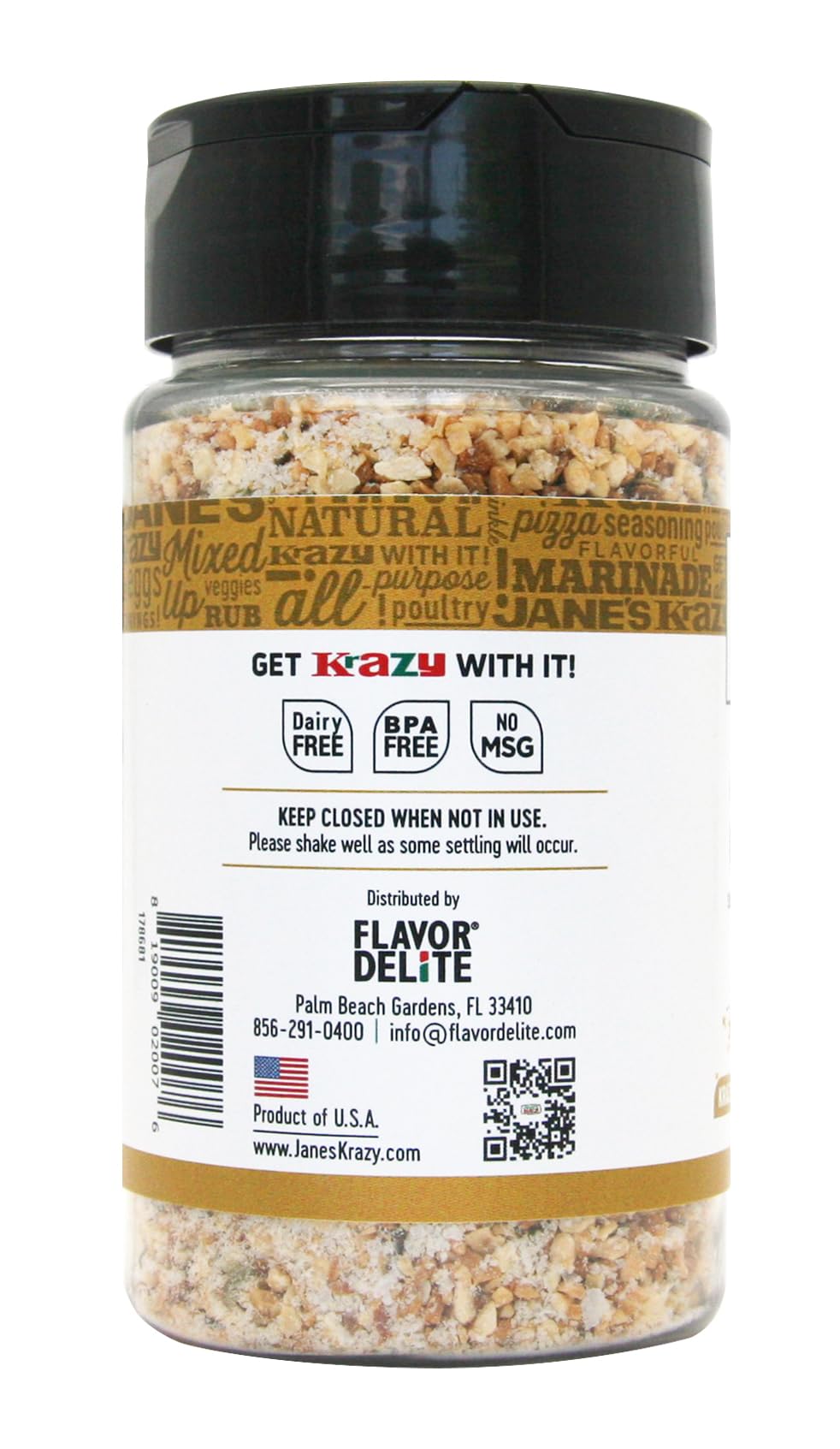 Jane's Krazy Chunky Mixed-Up Garlic Seasoning, 4.75 Ounce