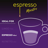 Lavazza Espresso Maestro Intenso Aluminum Capsules Compatible with Nespresso* Original Machines, Medium-Dark Espresso Roast, Arabica and Robusta (30