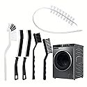 6 Pcs Washing Machine Cleaning Brush Kits, Front Load Washer Cleaner Brushes Tools - 1 Pcs Drum Laundry Cleaning Brush and 5 Pcs Crevice Cleaning