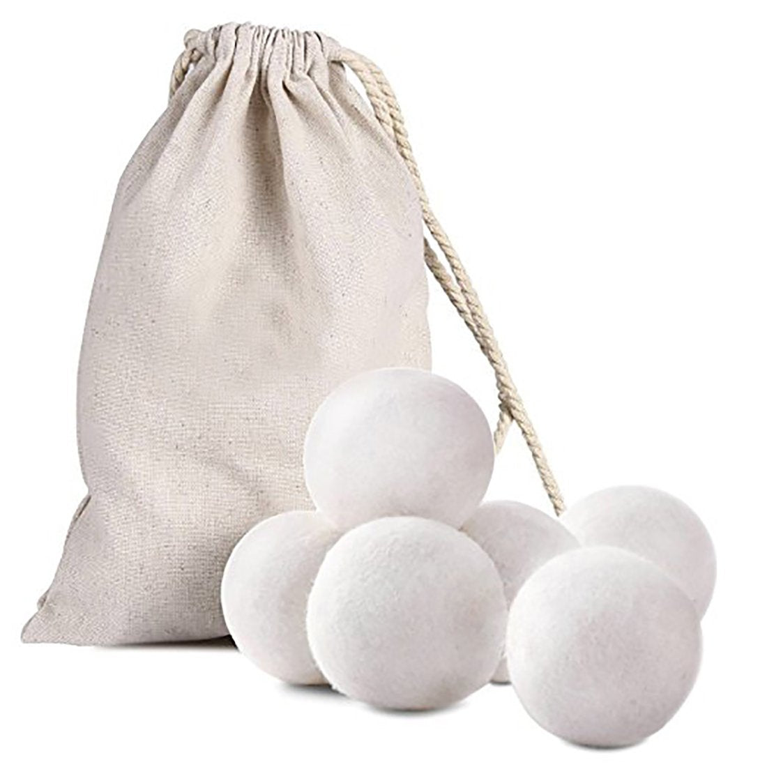 Pure New Zealand Wool Dryer Ball, Healthy Non-Toxic Felt Dry Ball, Reusable Fabric Softener, One Pack Of Eight
