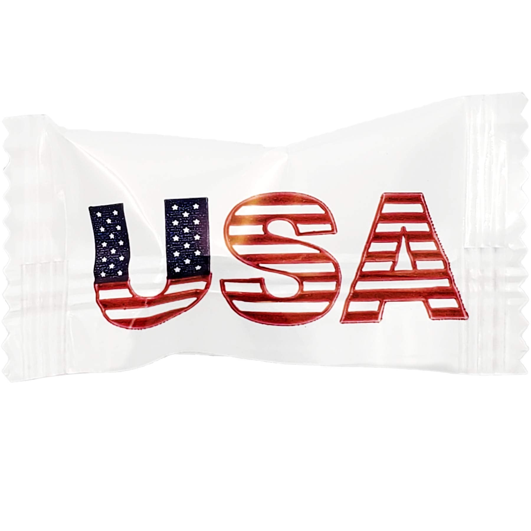 55-Count Patriotic USA Flag Buttermint Candy Individually Wrapped Red White Blue Butter Mints Memorial Day and Fourth of July Independence Day Party