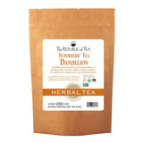 The Republic of Tea - Organic Dandelion SuperHerb Tea Refill Bag, 250 Herbal Tea Bags, Naturally Caffeine-Free