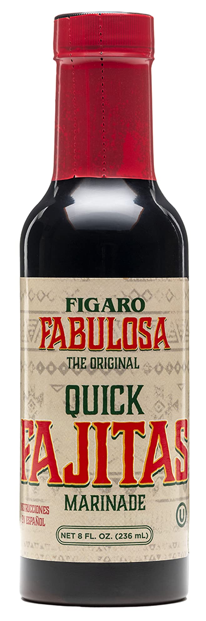 Crystal Louisiana's Fabulosa Fajitas Marinade, 8 Ounce, Natural Citrus, Garlic & Ginger for Char Boiled Flavor